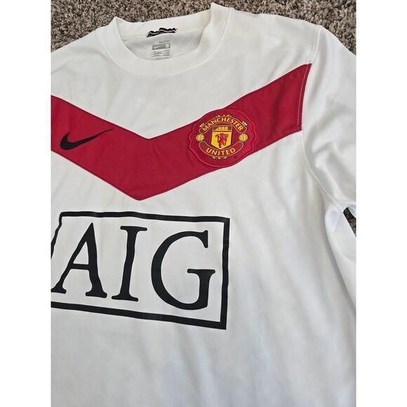 Authentic 09–10 Nike Man United Goalkeeper Jersey Van Der Sar #1 Size S Retro - Picture 5 of 11